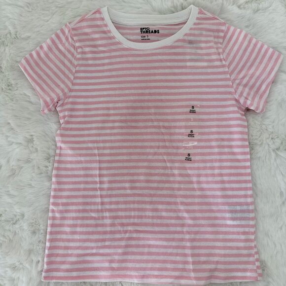 EPIC THREADS Other - Epic Threads Pink & White Striped Tee